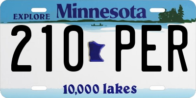 MN license plate 210PER