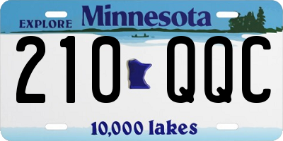 MN license plate 210QQC