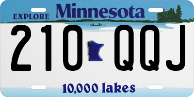 MN license plate 210QQJ