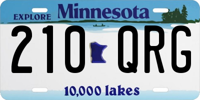 MN license plate 210QRG