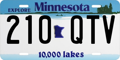 MN license plate 210QTV