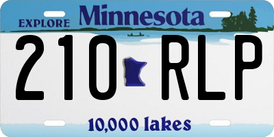 MN license plate 210RLP