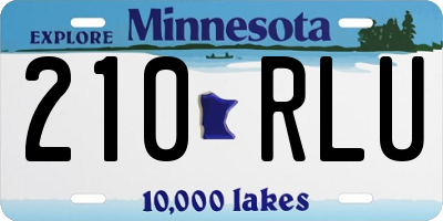 MN license plate 210RLU