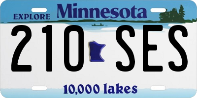 MN license plate 210SES