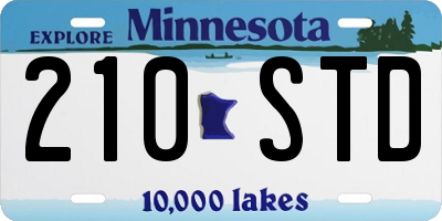 MN license plate 210STD