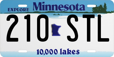 MN license plate 210STL