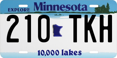 MN license plate 210TKH