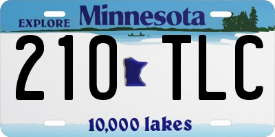 MN license plate 210TLC