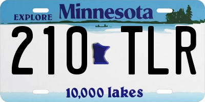 MN license plate 210TLR