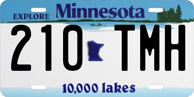 MN license plate 210TMH