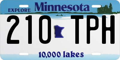 MN license plate 210TPH
