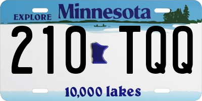 MN license plate 210TQQ