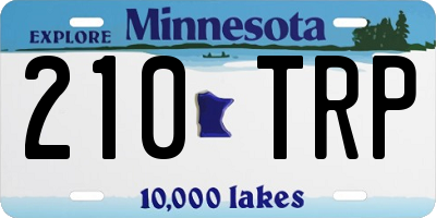 MN license plate 210TRP