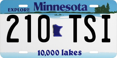 MN license plate 210TSI