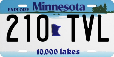 MN license plate 210TVL