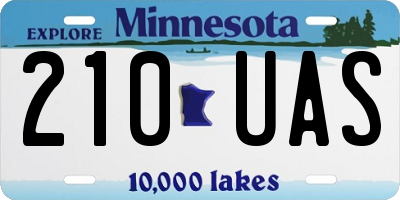 MN license plate 210UAS