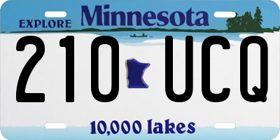 MN license plate 210UCQ