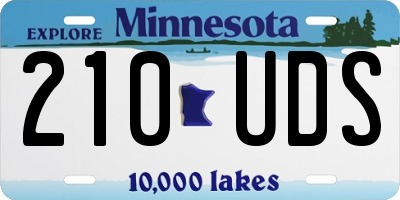 MN license plate 210UDS