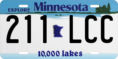 MN license plate 211LCC