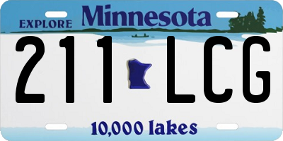 MN license plate 211LCG