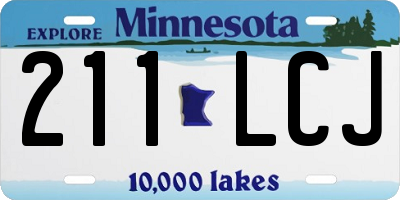 MN license plate 211LCJ