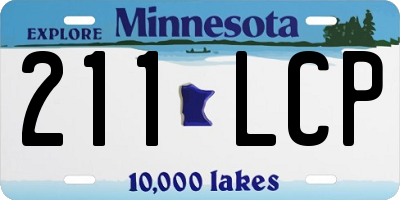 MN license plate 211LCP