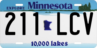 MN license plate 211LCV