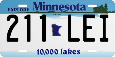 MN license plate 211LEI