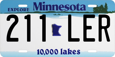 MN license plate 211LER