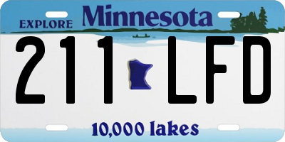MN license plate 211LFD