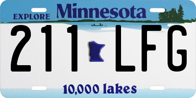 MN license plate 211LFG