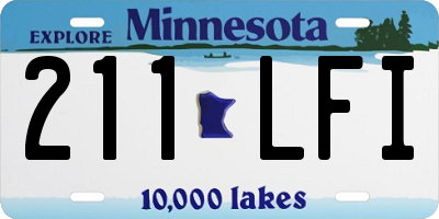 MN license plate 211LFI