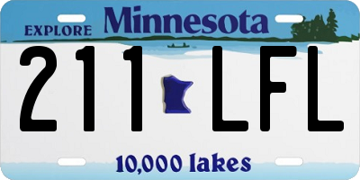 MN license plate 211LFL