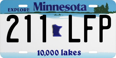 MN license plate 211LFP