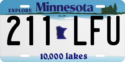 MN license plate 211LFU