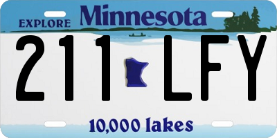 MN license plate 211LFY