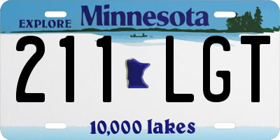 MN license plate 211LGT