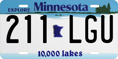 MN license plate 211LGU