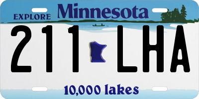 MN license plate 211LHA
