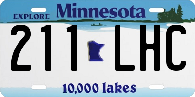 MN license plate 211LHC