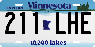 MN license plate 211LHE