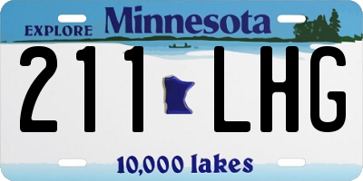 MN license plate 211LHG