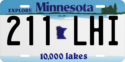 MN license plate 211LHI