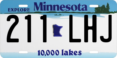 MN license plate 211LHJ