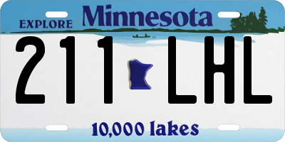 MN license plate 211LHL