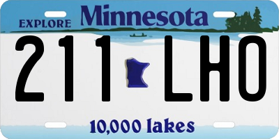 MN license plate 211LHO