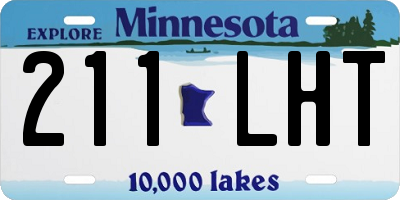 MN license plate 211LHT