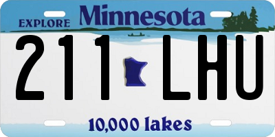 MN license plate 211LHU