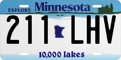 MN license plate 211LHV
