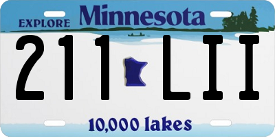 MN license plate 211LII